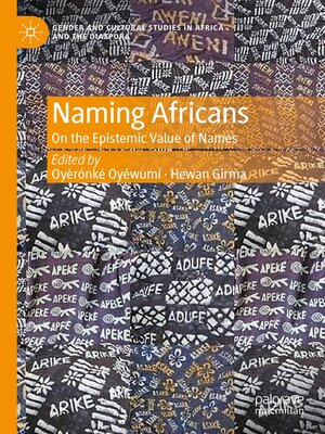 cover image of Naming Africans